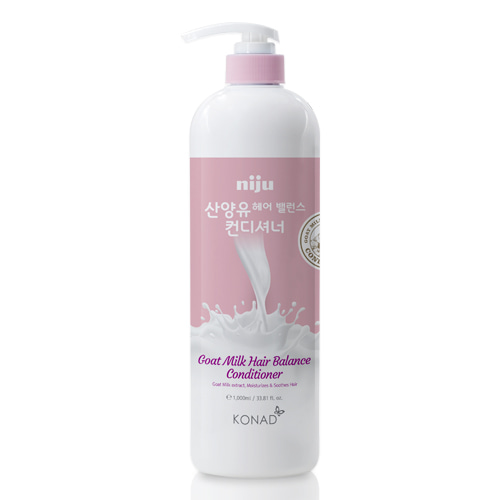 Konad Ямааны сүүтэй үсний орчин тэнцвэржүүлэгч ангижруулагч 1000мл /Niju Goat Milk hair Balance Conditioner/